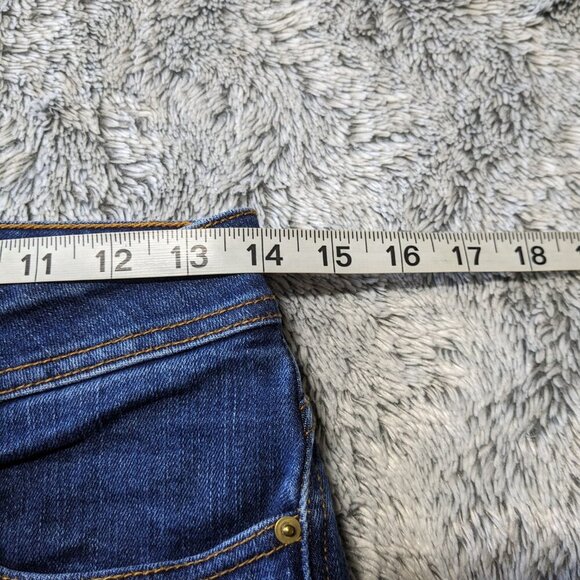 Sezane Blue Jeans Perfect Slim 7/8 Dark Blue Skinny Size 29 - Picture 6 of 13